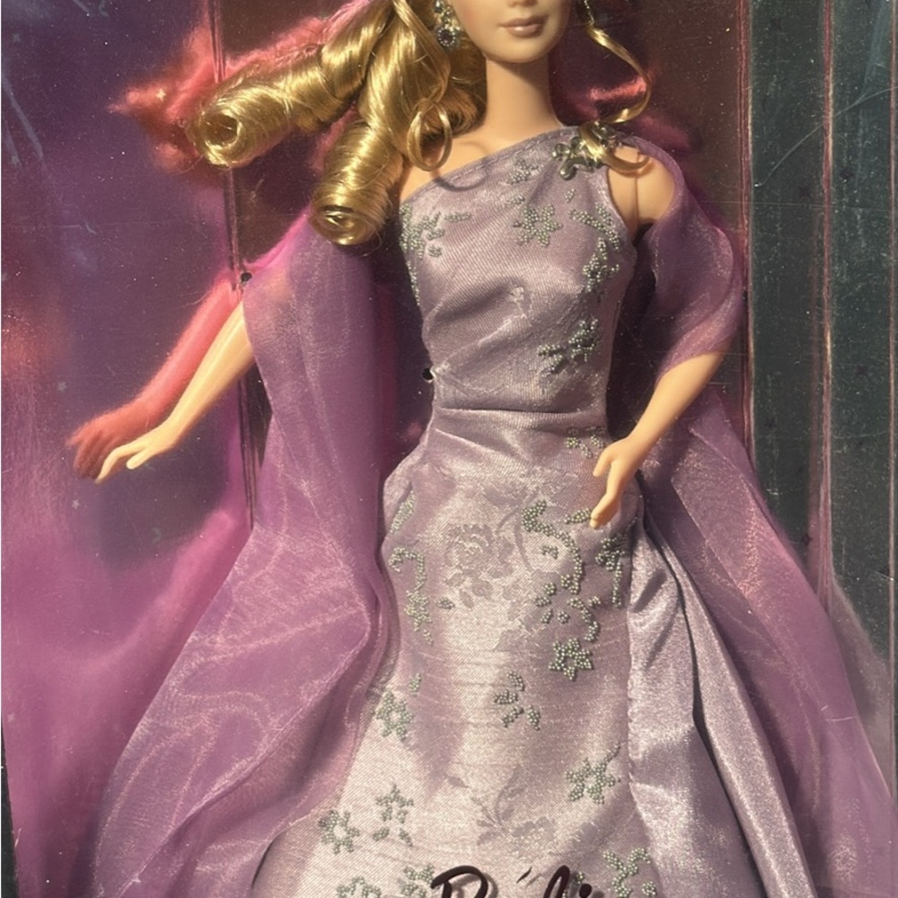 Barbie Doll in Elegant Purple Gown